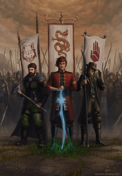 The excellent Wheel of Time series is a major inspiration